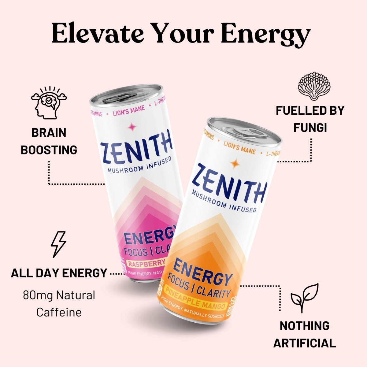 Mixed Pack Natural Energy - Zenith drinks