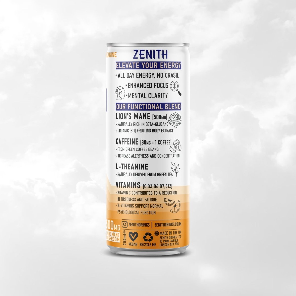 Pineapple Mango Natural Energy - Zenith drinks
